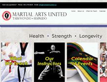 Tablet Screenshot of martialartsunited.us